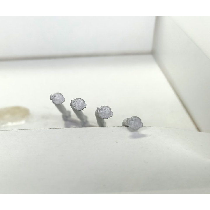 4 bouchons ø3mm - White Metal - Artisans43