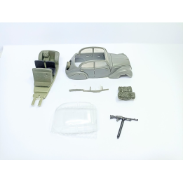 Incomplet : Kit PEUGEOT 202 découvrable Militaire - Résine - 1:43