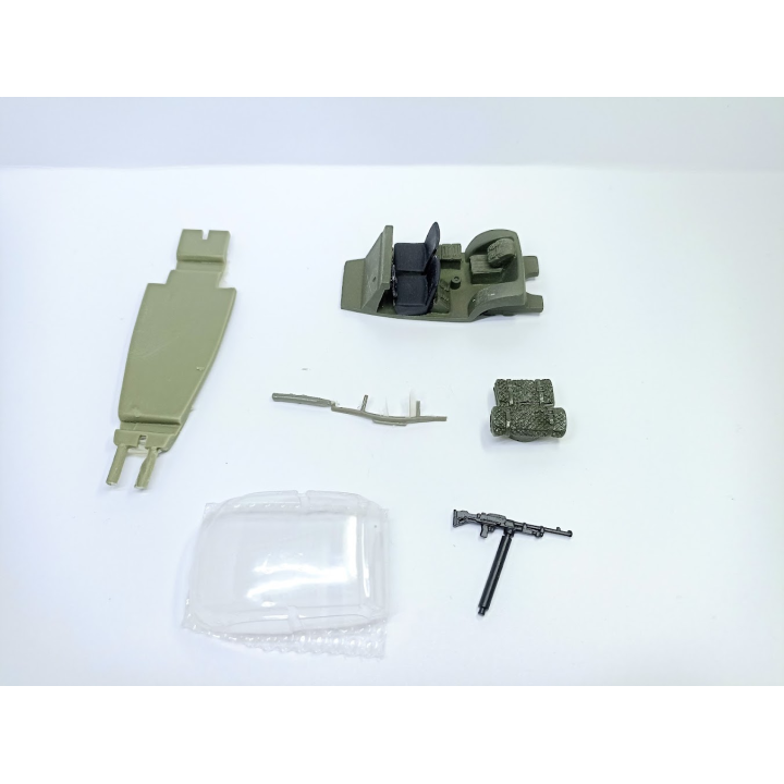 Incomplet : Kit PEUGEOT 202 découvrable Militaire - Résine - 1:43