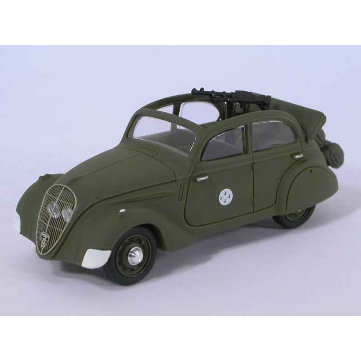 Incomplet : Kit PEUGEOT 202 découvrable Militaire - Résine - 1:43