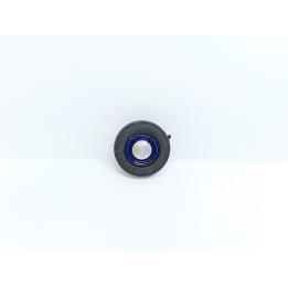 4 roues complètes - Diam. 17mm - Bleu - Ech. 1:43 - Résine
