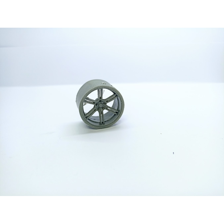 4 jantes 6 branches - ø30 x 18 mm - Résine - 1:18