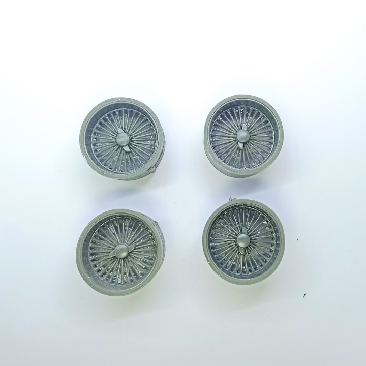 4 jantes ø29 X 19.50 mm - Résine - 1:18