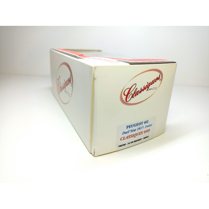 Peugeot - 402 Darl'Mat Roadster 1937 - Cream/ Closed - CLASSIQUES – 1:43