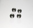 Fin de série : Jantes convexes en acier brut - ø 9.50 mm - DINKY TOYS - Lot de 4