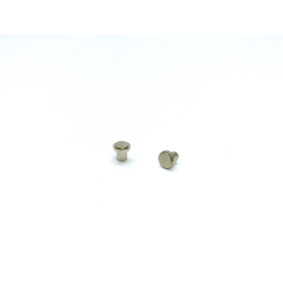 2 bouchons ø4 mm - Laiton + nickelage - CPC Production