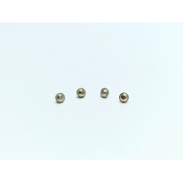 4 bases de phares arrières ø2mm - Laiton + Nickelage - CPC Production