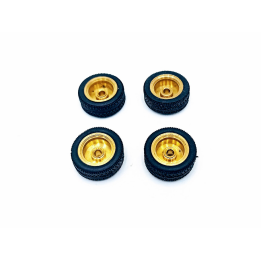 4 Pneus + Jantes Laiton - ø 14.50 mm - CPC Production