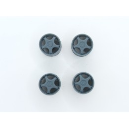 4 Jantes ø11.50mm - Résine 3D - 1:43