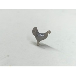 2 poules miniatures 1:43 en résine 3D | Diorama