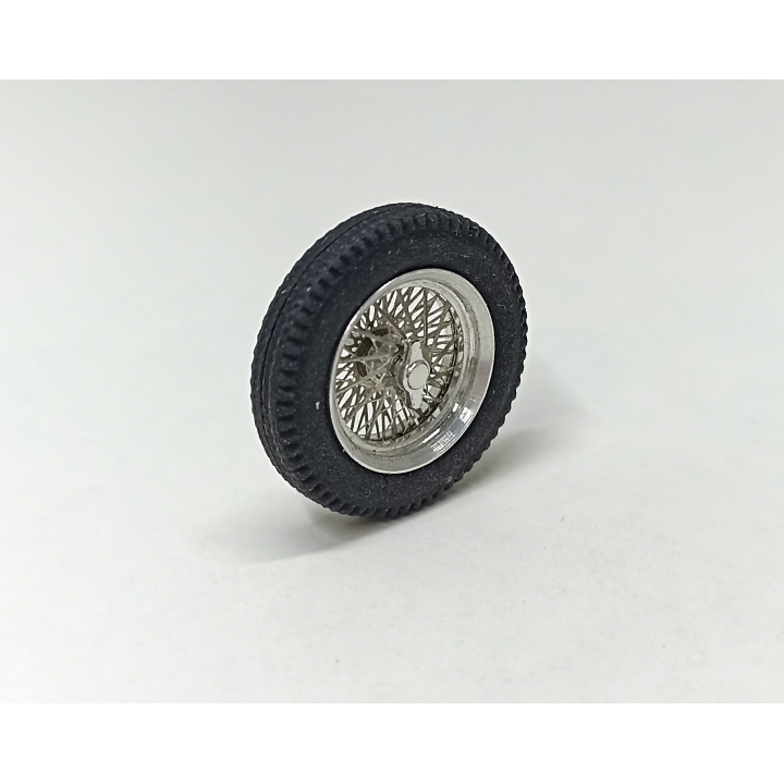 4 roues avec jantes à Rayons ø18mm - Aluminium - 1:43