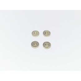 4 bases de phares ø5mm - Laiton + Nickelage - CPC Production