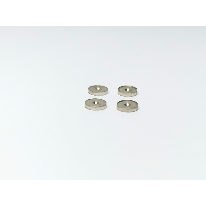 4 bases de phares ø5mm - Laiton + Nickelage - CPC Production