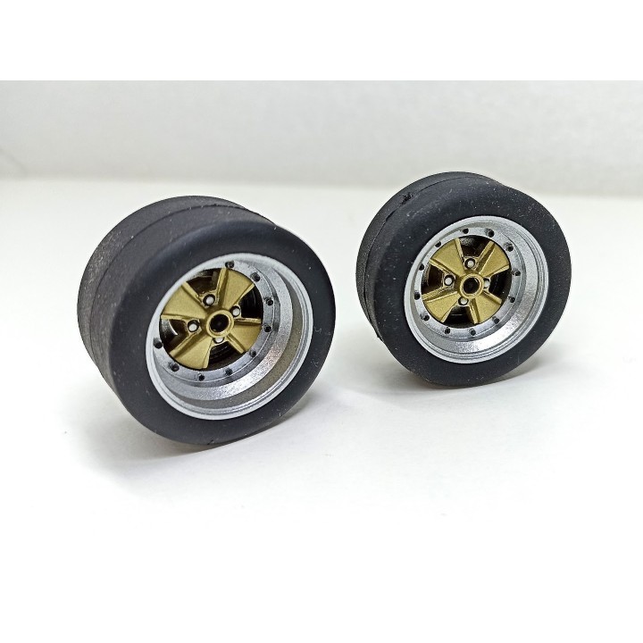 Jantes GOTTI - ø28.50 mm- Résine - 1:18