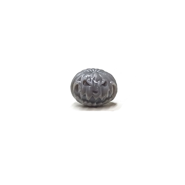 2 Jack-o'-Lantern - Citrouille d'Halloween - Résine - H. 9.20mm