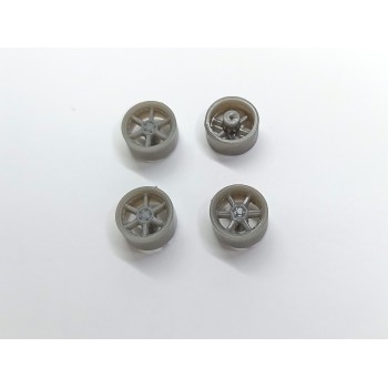 4 jantes ø9.20 mm - Résine 3D - 1:43
