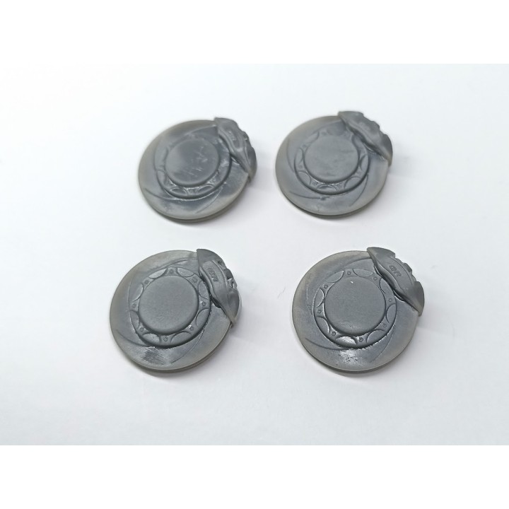 4 Disques de freins + Étrier - ø19.30 mm - Résine - 1:18