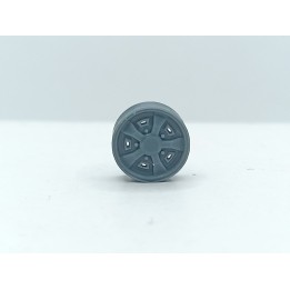 4 Jantes Citroën SM / DS Rallye - ø 9.50 mm - Résine 3D - 1:43