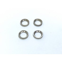 4 Jantes creuses - Laiton Chromé - Ø10 X 2 mm - CPC