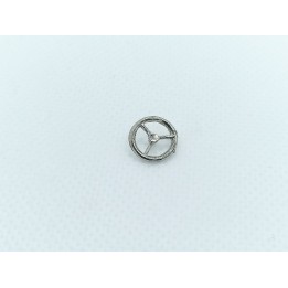 Volant 3 branches ø9.80 mm - White Metal Chrome - Artisan43 - 1:43