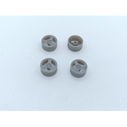 4 jantes 3 branches ø11.20 mm - Résine 3D - 1:43