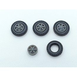4 Roues de camion ø 22.50 mm - Résine - CPC Production
