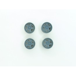 4 jantes 5 branches ø10.20 mm - Résine 3D - 1:43