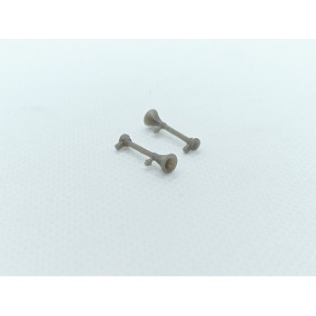 2 Klaxons longeur 15 mm - Résine 3D - 1:43