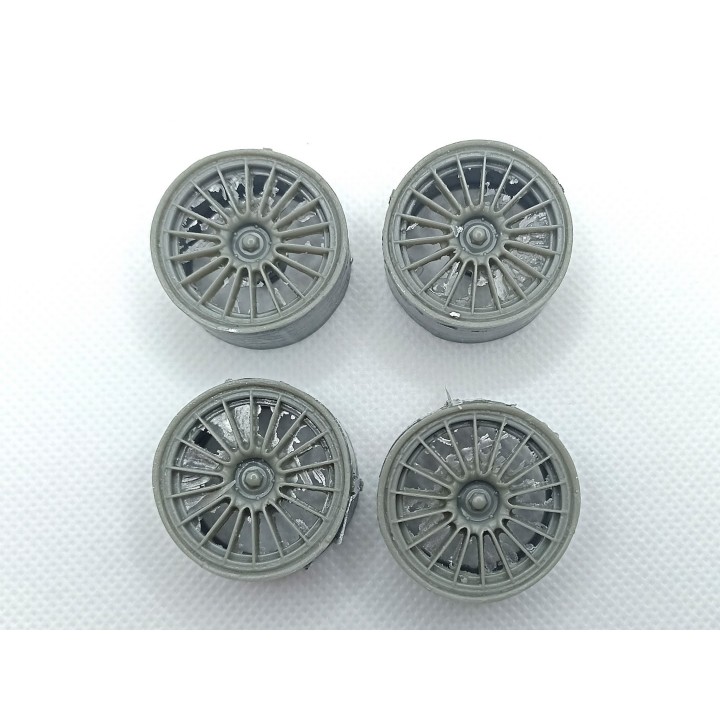 4 jantes ø 29.50mm X 15.20 mm - Résine - 1:18