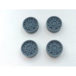 4 jantes Ferrari Dino 246 GT - ø15mm - Résine - 1:24