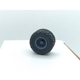 Roues arrières doubles de camion ø25.50 mm - Résine - 1:43 - À l'unité