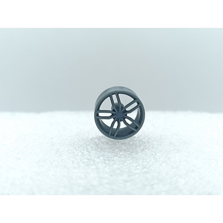 4 jantes 5 branches ø 11.60 mm - Résine 3D - 1:43