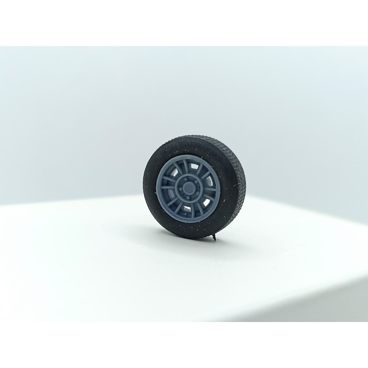 4 roues Ferrari Dino 246 - ø14.40 mm - Résine 3D - 1:43