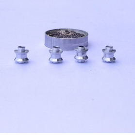 4 Moyeux   ø 3.75 X 4.20 mm - Aluminium - 1:43