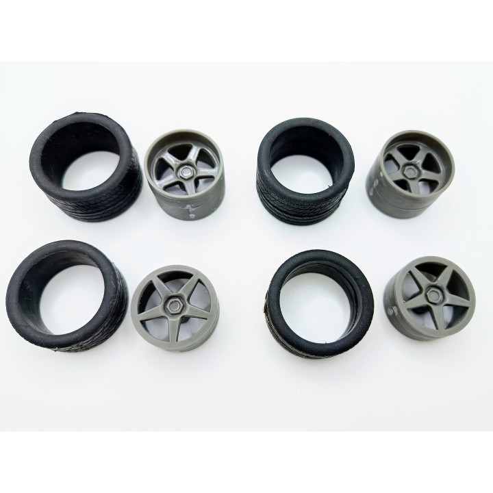 4 roues 5 branches ø35mm - VM - 1:18