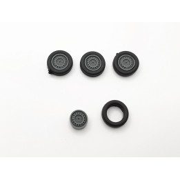 4 roues ø12.60 mm avec jantes en tôle - 3D Creative - 1:43