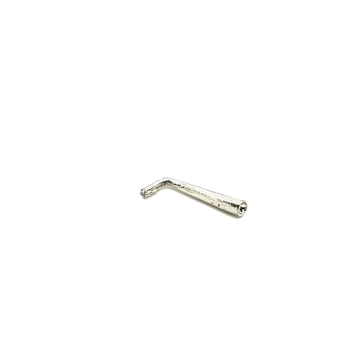 Pot d'échappement - White Metal chromé - Longueur 12mm - 1:43