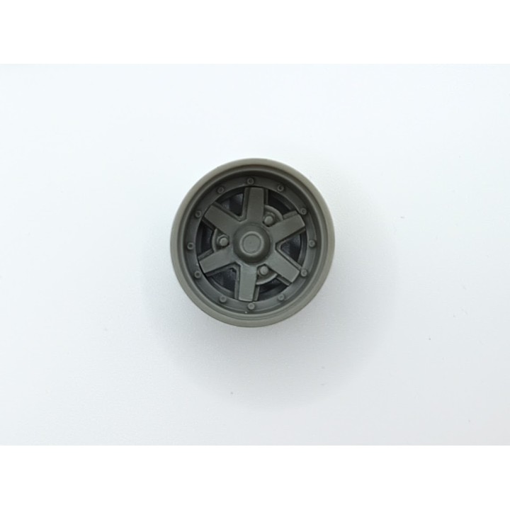 Jantes Gotti AV/AR (2 tailles) - ø22 mm - Résine - 1:18