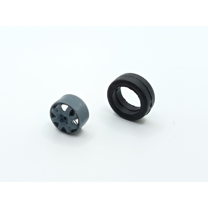 4 roues ø15.30 mm (type Renault) - 3D Creative - 1:43