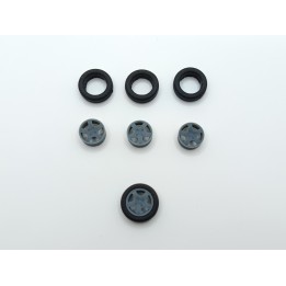 4 roues ø13 mm (Type Peugeot) - 3D Creative - 1:43