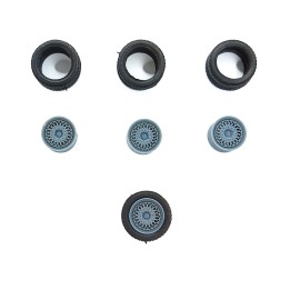 4 roues ø14.70 mm avec jantes rayons - 3D Creative - 1:43