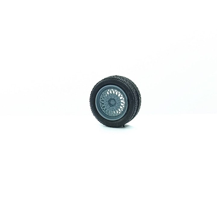 4 roues ø14.70 mm avec jantes rayons - 3D Creative - 1:43