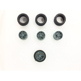 4 roues ø15.30 mm (type Peugeot) - 3D Creative - 1:43