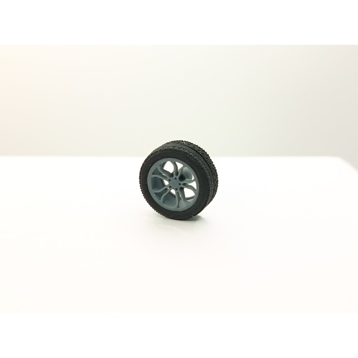 4 roues ø15.30 mm (type Peugeot) - 3D Creative - 1:43