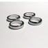 4 caches "roue de secours" Panhard - White Metal - ø18mm