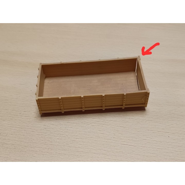 En l'état : Caisse 10 x 4.80 cm - Résine - 1:43