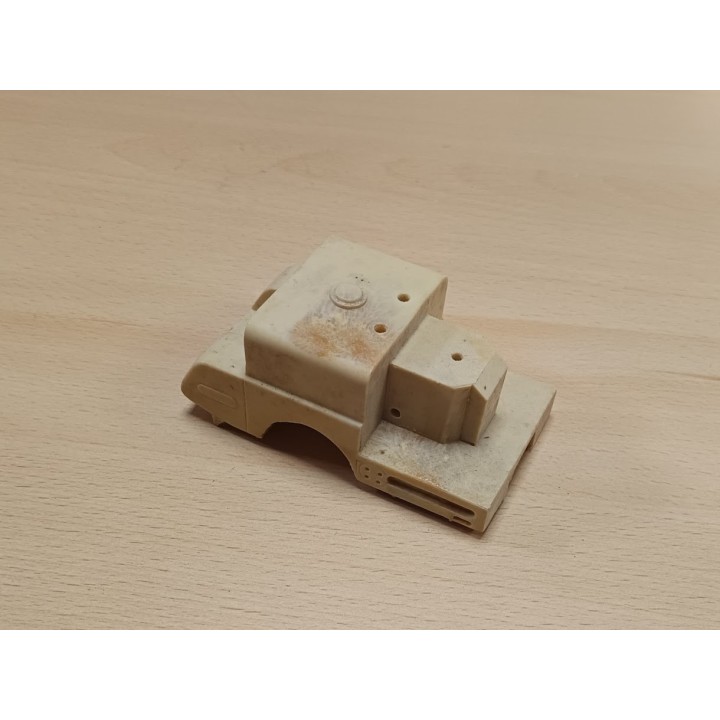 En l'état : Caisse Pompiers 9.80 x 5.30 cm - Résine - 1:43