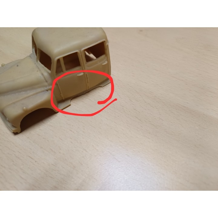 En l'état : Cabine CITROËN - N°720-4 - Résine - 1:43