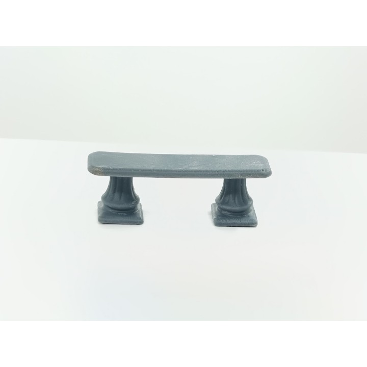 Diorama : Banc imitation pierre - 3D CREATIVE - 1:43