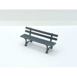 Banc public miniature 3D Creative de 42 mm à l’échelle 1:43 sur fond clair